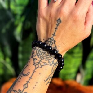 Black Tourmaline bracelet - protection crystal
