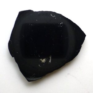 36.175 Carats Jet Black Tourmaline Cabochon Slice Rare Natural Brazilian Gemstone Statement Piece Masculine Ring Pendant Mans Jewelry 36.175 Carats Jet Black Tourmaline Cabochon Slice Rare Natural Brazilian Gemstone Statement Piece Masculine Ring Pendant Mans Jewelry