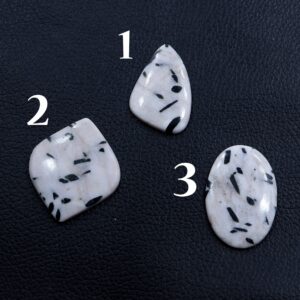Black Tourmaline Quartz Gemstone: Semi Precious Crystal Cabochon Black Tourmaline Quartz Gemstone: Semi Precious Crystal Cabochon