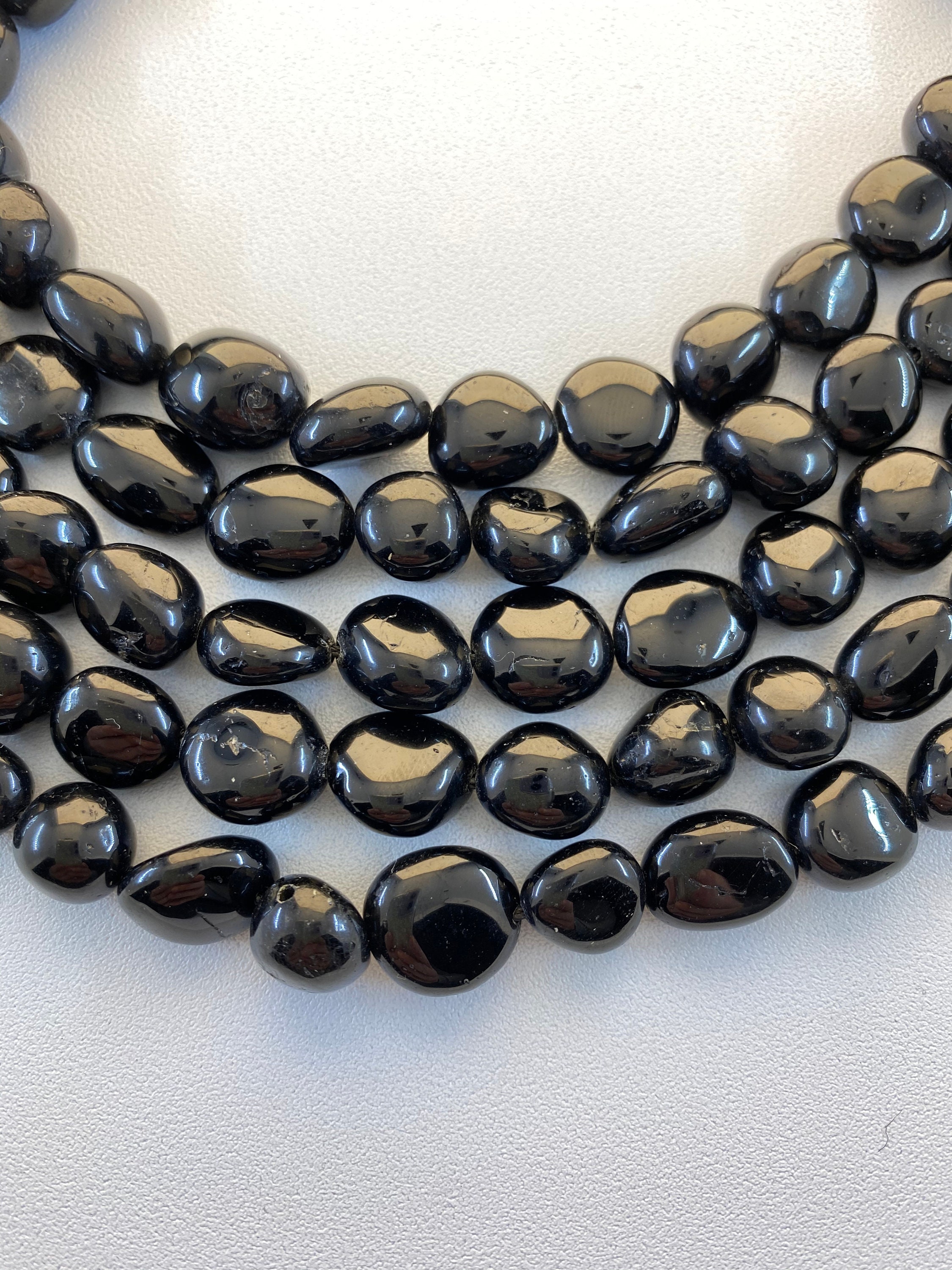 Black Tourmaline Free Form Nugget Gemstone Beads. 15” Strand Of Black Tourmaline Nuggets, About 34 Beads. Black Tourmaline Free Form Nugget Gemstone Beads. 15” Strand Of Black Tourmaline Nuggets, About 34 Beads.