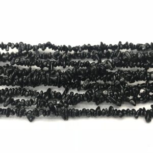 Natural Black Tourmaline 4-6mm Chips Genuine Nugget Loose Beads 34 Inch Jewelry Supply Bracelet Necklace Material Support Wholesale
