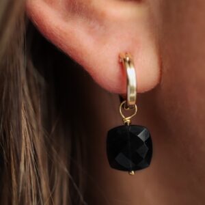 Black tourmaline earrings, Black tourmaline hoop earrings, Black tourmaline earrings, gold hoops with Black tourmaline Black tourmaline earrings, Black tourmaline hoop earrings, Black tourmaline earrings, gold hoops with Black tourmaline