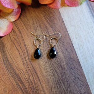 Black tourmaline earrings. Tourmaline teardrop earrings. Gold filled and Sterling silver available. Black tourmaline earrings. Tourmaline teardrop earrings. Gold filled and Sterling silver available.