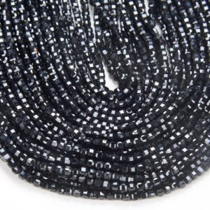 2MM Natural Black Tourmaline Gemstone Grade AA Micro Faceted Diamond Cut Cube Loose Beads BULK LOT 1,2,6,12 and 50 (P39) 2MM Natural Black Tourmaline Gemstone Grade AA Micro Faceted Diamond Cut Cube Loose Beads BULK LOT 1,2,6,12 and 50 (P39)