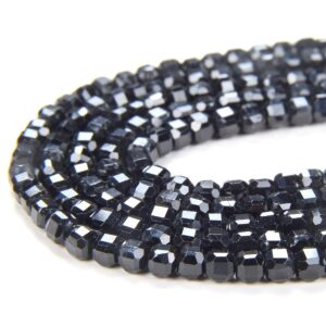 2mm Natural Black Tourmaline Gemstone Grade Aa Micro Faceted Diamond Cut Cube Loose Beads (p39) 2mm Natural Black Tourmaline Gemstone Grade Aa Micro Faceted Diamond Cut Cube Loose Beads (p39)