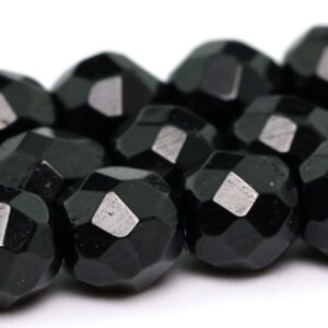4mm Black Tourmaline Beads Brazil Grade Aaa Genuine Natural Gemstone Faceted Round Loose Beads 15" / 7.5" Bulk Lot Options (100623)