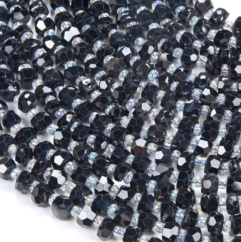 6x4mm Natural Black Tourmaline Gemstone Grade Aaa Faceted Rondelle Loose Beads 15 Inch Full Strand (80016906-d348) 6x4mm Natural Black Tourmaline Gemstone Grade Aaa Faceted Rondelle Loose Beads 15 Inch Full Strand (80016906-d348)