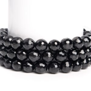 Natural Black Tourmaline Gemstone Grade Aaa Micro Faceted Round 5-6mm 8mm Loose Beads Natural Black Tourmaline Gemstone Grade Aaa Micro Faceted Round 5-6mm 8mm Loose Beads