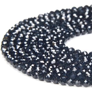 Natural Black Tourmaline Gemstone Grade Aa Micro Faceted Round 2mm Loose Beads 15 Inch Full Strand (80018438-p101) Natural Black Tourmaline Gemstone Grade Aa Micro Faceted Round 2mm Loose Beads 15 Inch Full Strand (80018438-p101)