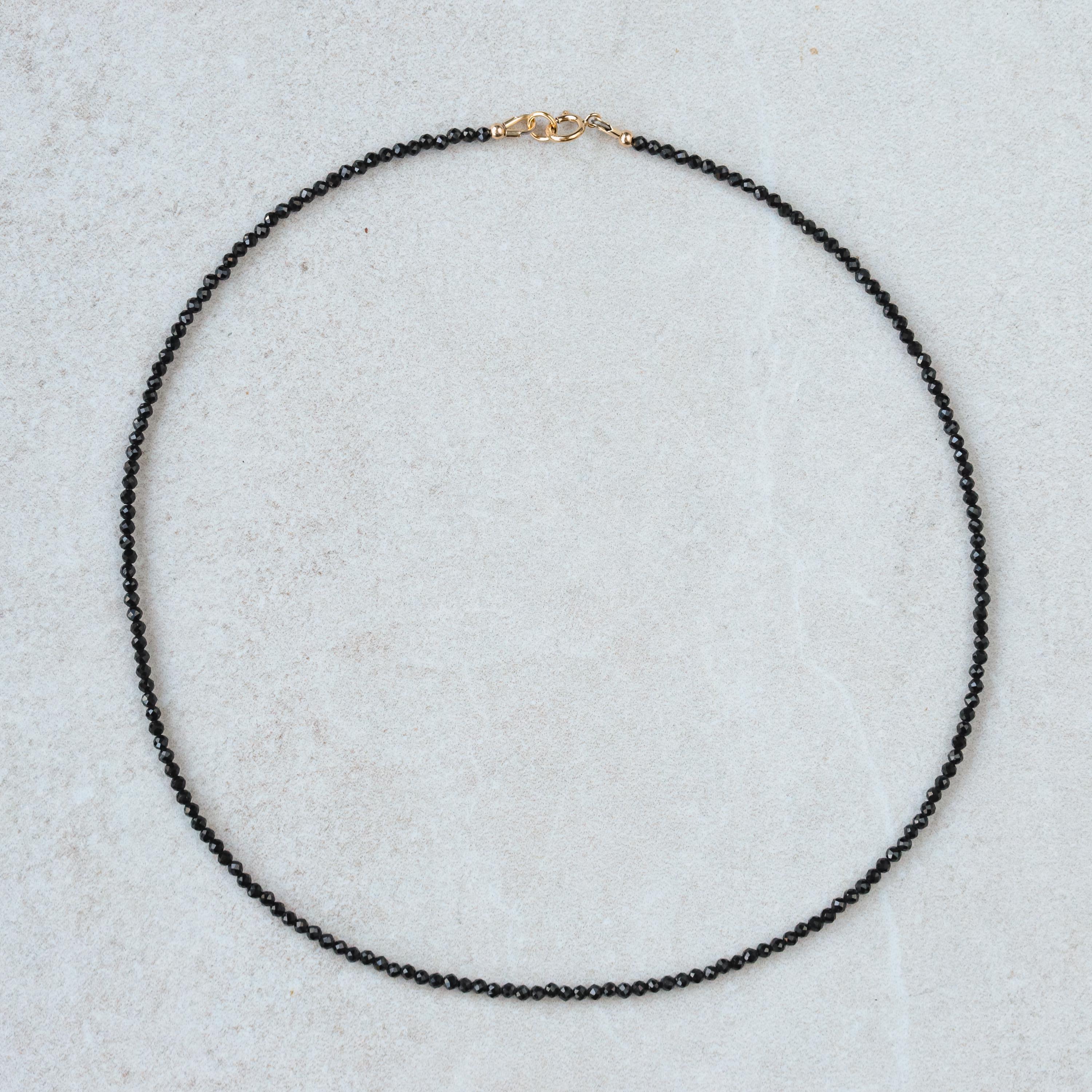Black Tourmaline Choker , [enbm1923] Black Tourmaline Necklace , Black Tourmaline Choker , Black Gold Jewelry