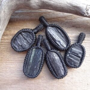 Black Tourmaline Emf Protection Necklace, Base Chakra Stone, Everyday Necklace For Him, Dad, Husband Gift