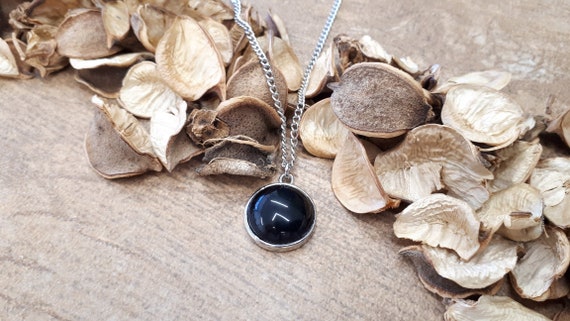 Tourmaline Necklace For Woman - Round Tourmaline Gemstone - Circle Tourmaline Charm - Black Tourmaline Jewelry - Round Tourmaline Necklace