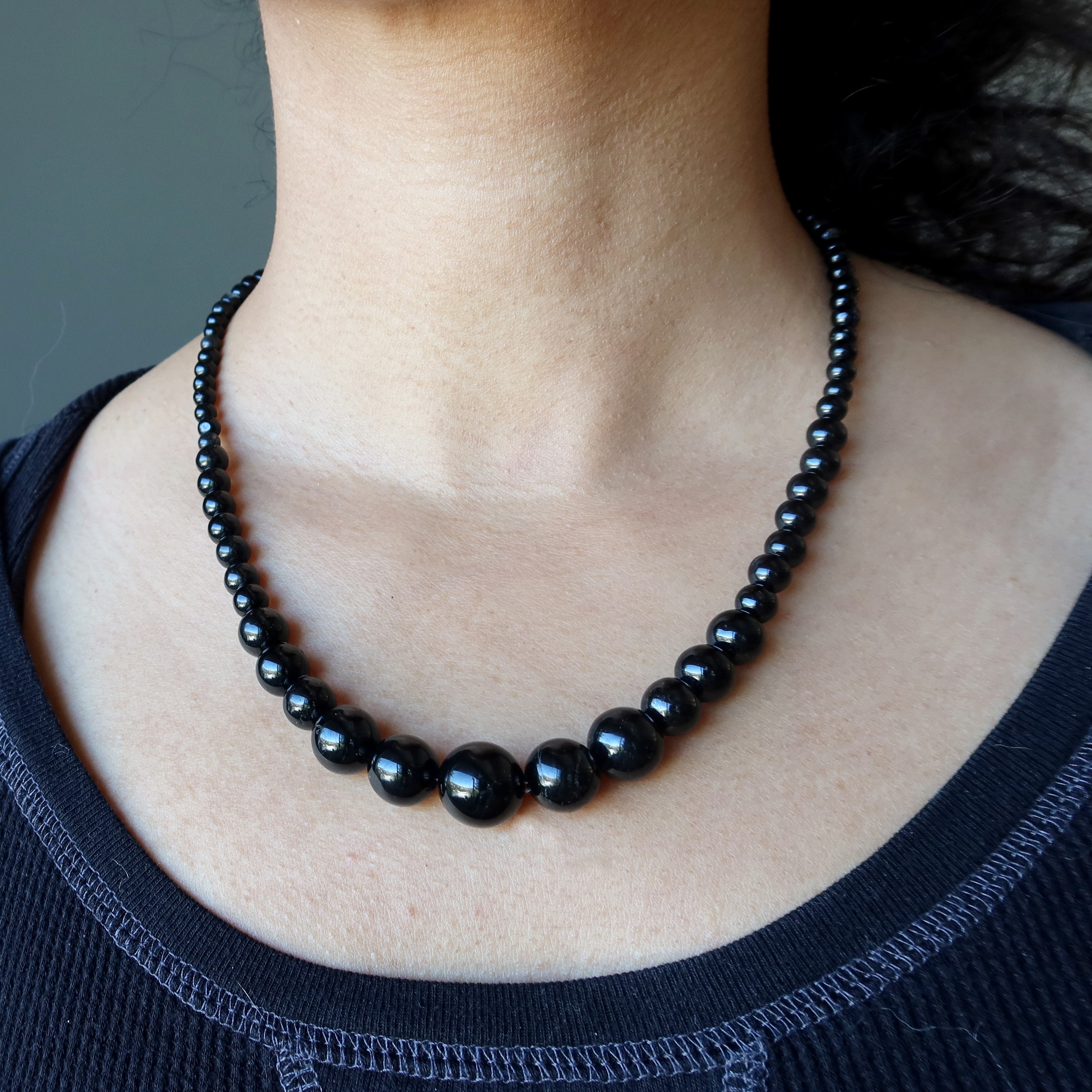 Black Tourmaline Necklace Full Protection Beads