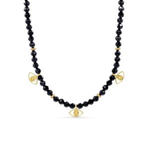 Black Tourmaline necklace | Black Tourmaline gold jewelry [ENBM1426] | Healing Black Tourmaline jewelry | genuine Black Tourmaline