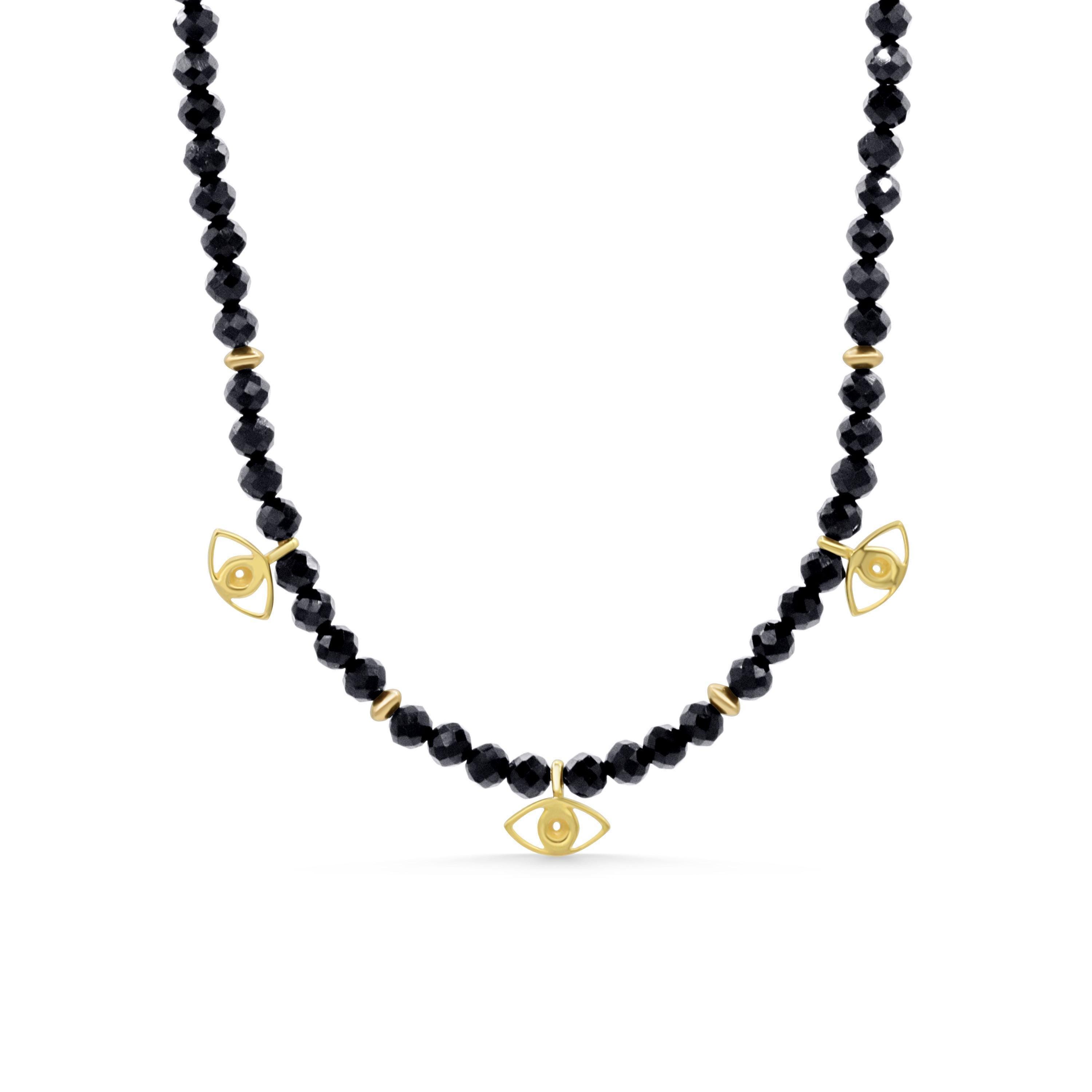 Black Tourmaline Necklace | Black Tourmaline Gold Jewelry [enbm1426] | Healing Black Tourmaline Jewelry | Genuine Black Tourmaline