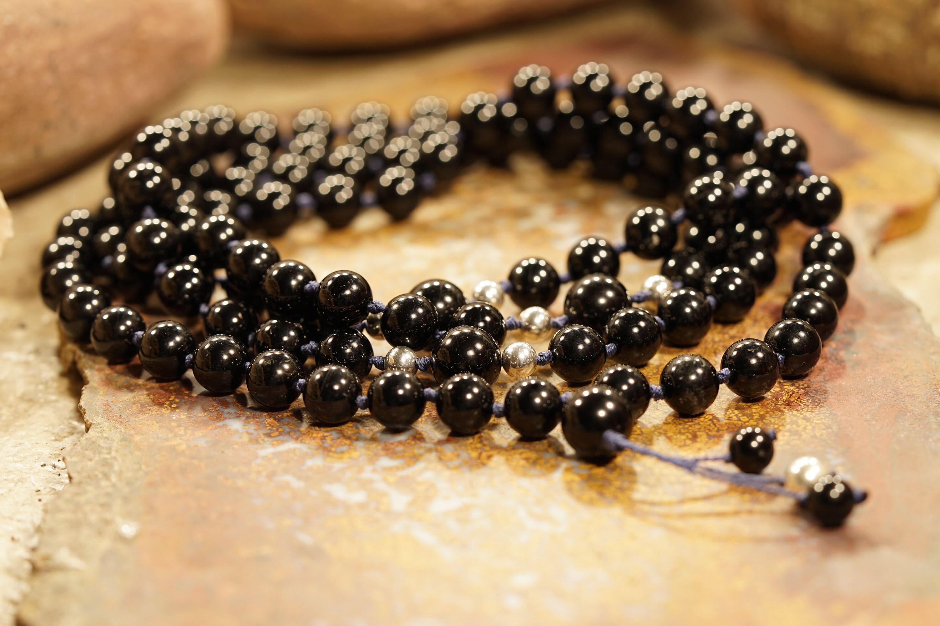 Large Black Tourmaline Mala • Black Tourmaline Necklace • 10mm • 108+3+1 • Mala With Spacers • 3976 Large Black Tourmaline Mala • Black Tourmaline Necklace • 10mm • 108+3+1 • Mala With Spacers • 3976