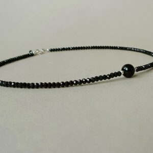Black Tourmaline Necklace: Sterling Silver Protection Jewelry