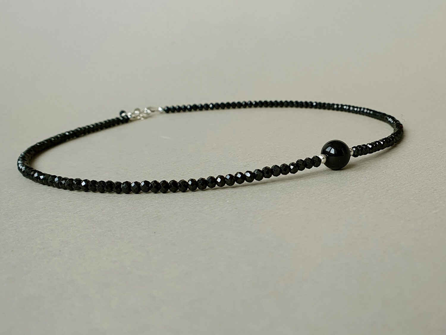 Black Tourmaline Necklace: Sterling Silver Protection Jewelry