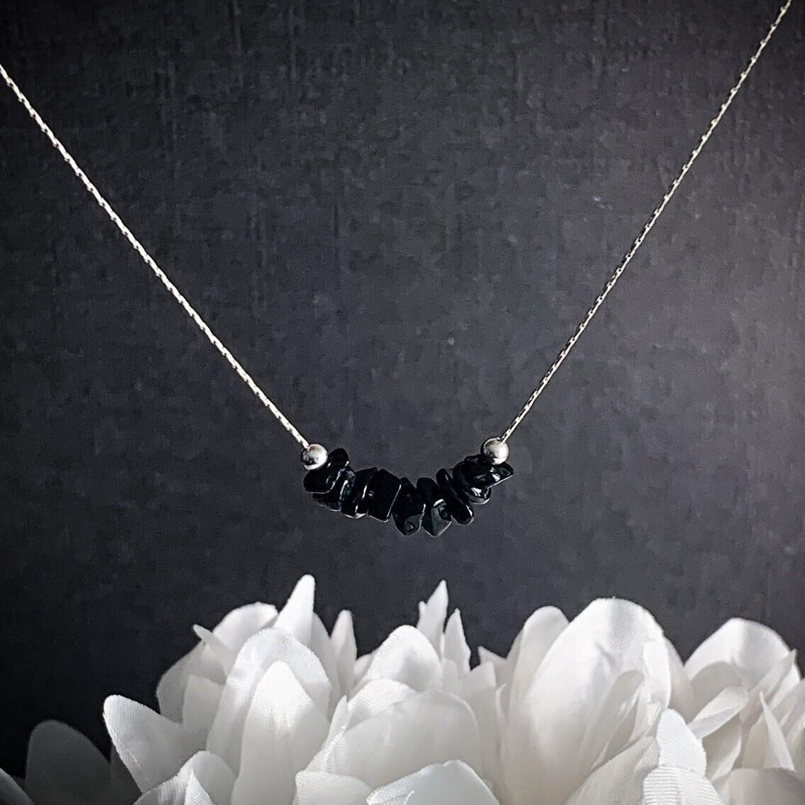 Black Tourmaline Stone Necklace For Confidence, October Birthstone Black Tourmaline Necklace Or Choker,libra Birthday Emf Protection Jewelry Black Tourmaline Stone Necklace For Confidence, October Birthstone Black Tourmaline Necklace Or Choker,libra Birthday Emf Protection Jewelry