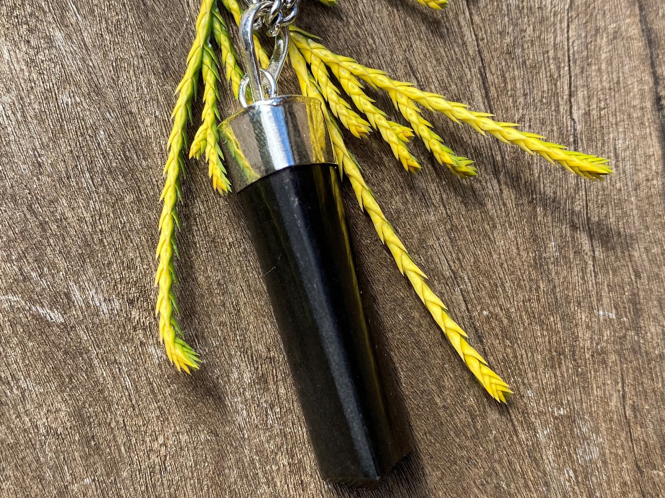 Unisex Black Tourmaline Healing Stone Protection Necklace!
