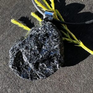 Unisex Black Tourmaline, Stainless Steel, Protection Healing Stone Necklace!