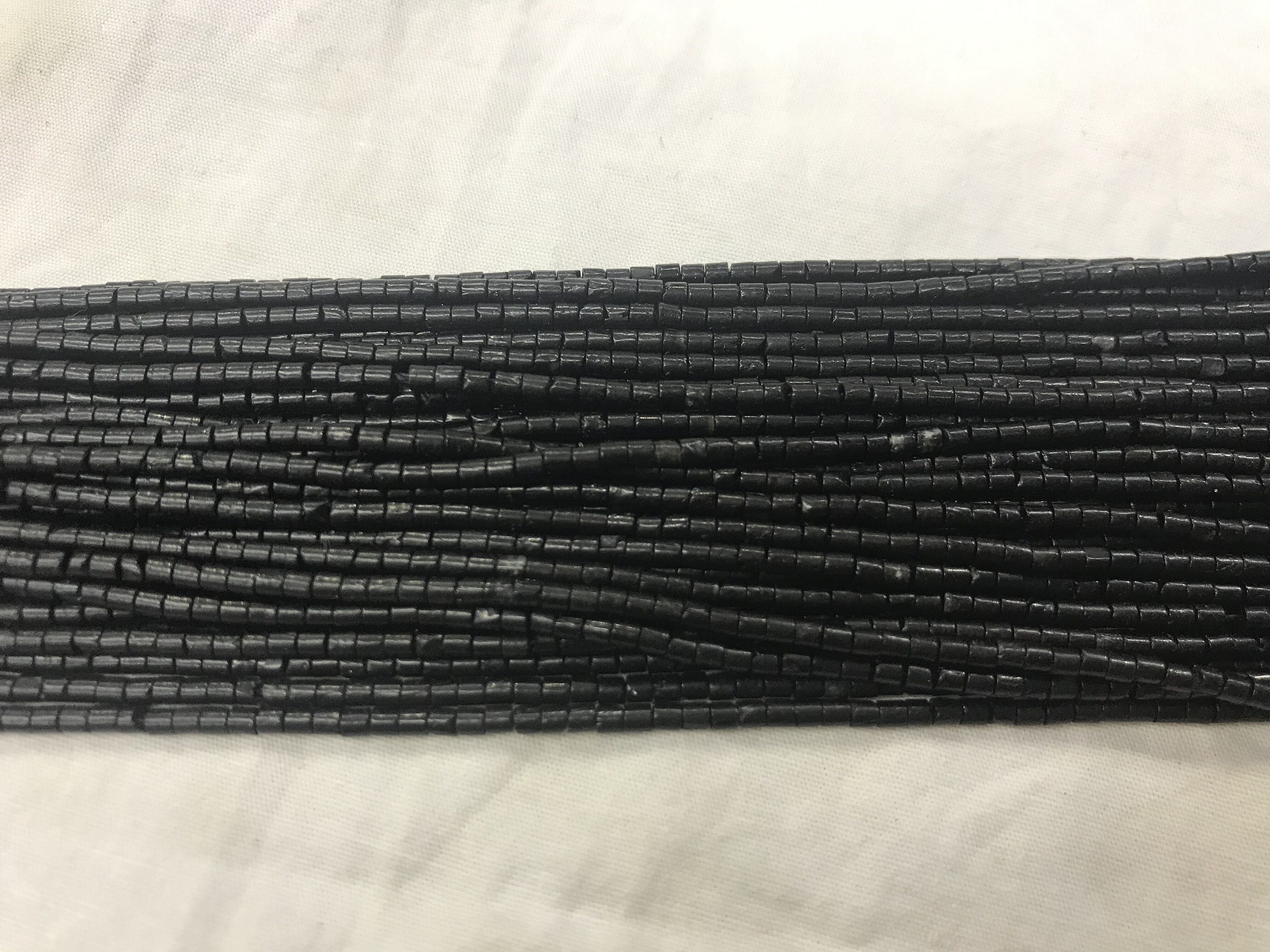 Genuine Black Tourmaline 2x2mm Heishi Natural Gemstone Tube Loose Beads 15 Inch Jewelry Supply Bracelet Necklace Material Support Wholesale Genuine Black Tourmaline 2x2mm Heishi Natural Gemstone Tube Loose Beads 15 Inch Jewelry Supply Bracelet Necklace Material Support Wholesale