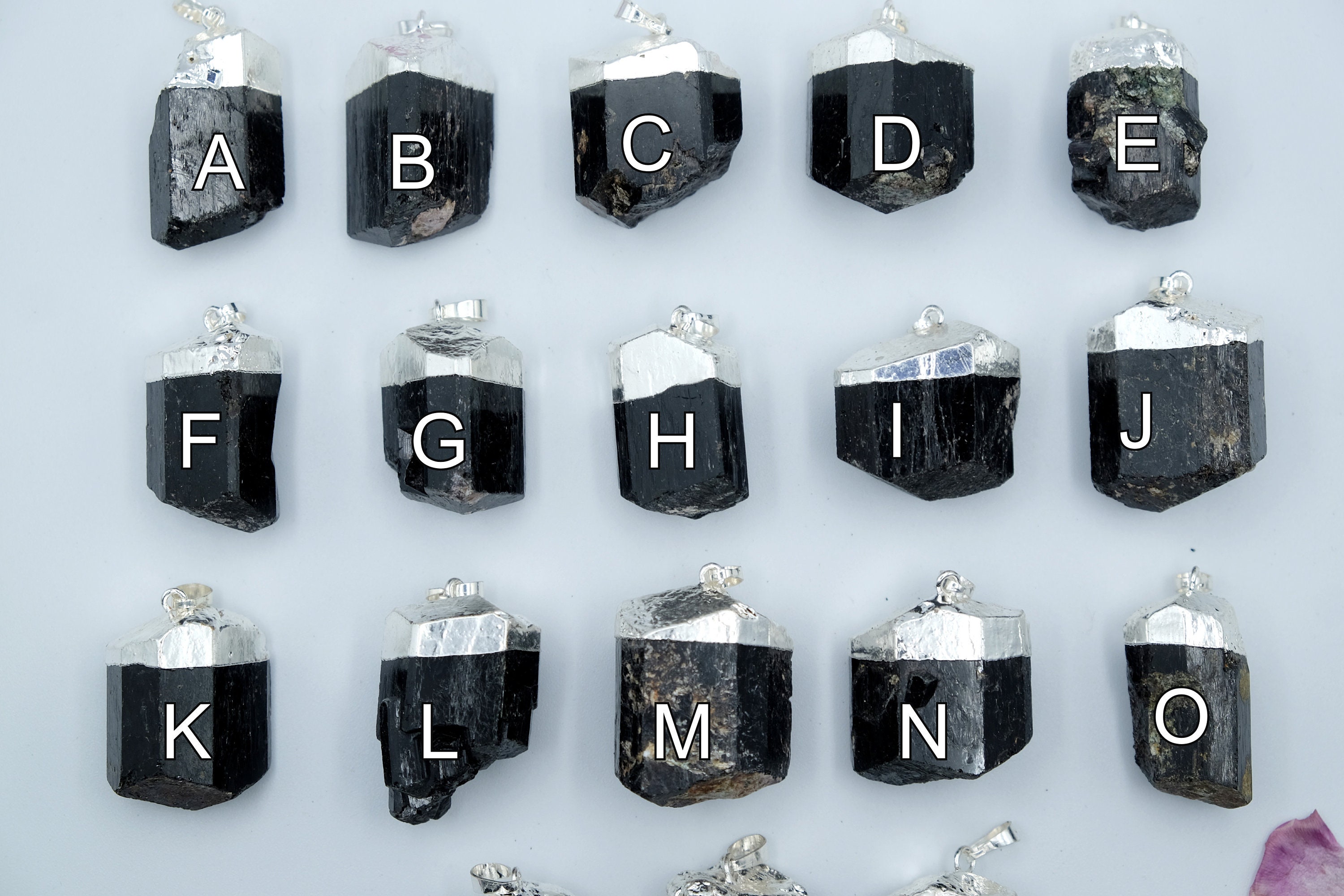 1-1.5'' Chunky Raw Black Tourmaline Large Pendant Silver Bail, Silver Chain Necklace Or Black Cotton Cord Protection, Grounding, Anti-5g 1-1.5'' Chunky Raw Black Tourmaline Large Pendant Silver Bail, Silver Chain Necklace Or Black Cotton Cord Protection, Grounding, Anti-5g