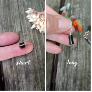 Raw black tourmaline pendant.  Gold filled rose gold filled or sterling silver avail.  Black tourmaline pendant necklace