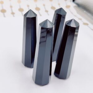 50 Grams + Natural Black Tourmaline Tower, Black Tourmaline Point, Energy Crystal Tower, Obelisk Crystal, Healing Crystals, 3''-3.5' 50 Grams + Natural Black Tourmaline Tower, Black Tourmaline Point, Energy Crystal Tower, Obelisk Crystal, Healing Crystals, 3''-3.5'