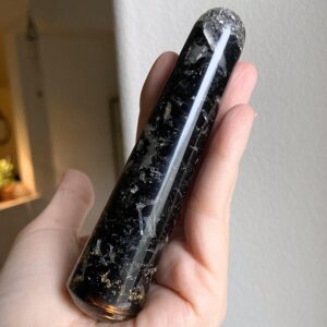 Black Tourmaline Wand With Copper Black Tourmaline Wand With Copper