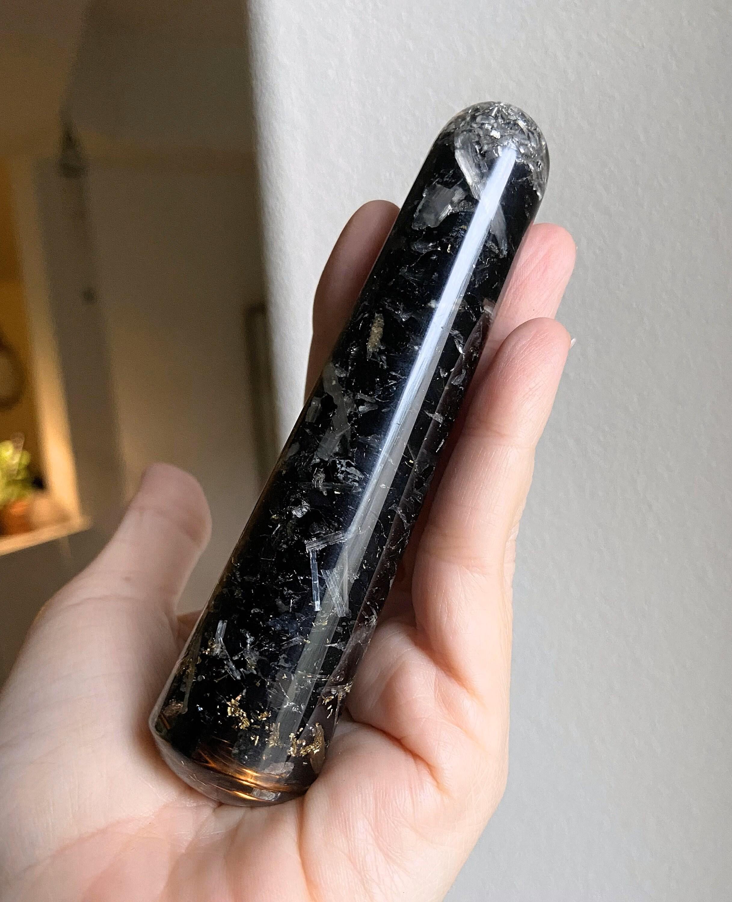 Black Tourmaline Wand With Copper