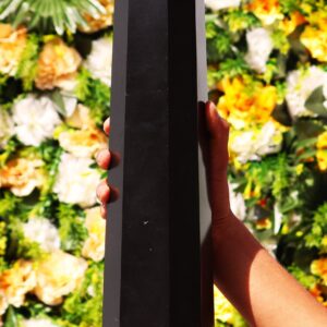 Black Tourmaline Crystal Obelisk Large Tower 8 Faceted Healing Stone India 6kg 380mm Black Tourmaline Crystal Obelisk Large Tower 8 Faceted Healing Stone India 6kg 380mm