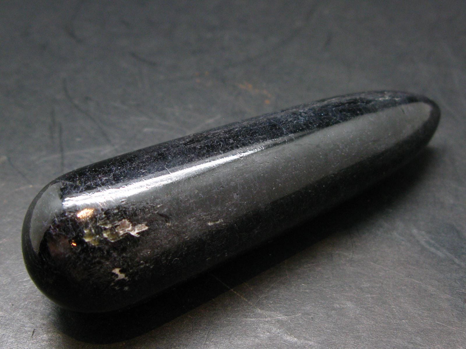 Black Tourmaline Schorl 3.3" Wand From Brazil - 86.75 Grams Black Tourmaline Schorl 3.3" Wand From Brazil - 86.75 Grams