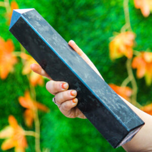 Large Black Tourmaline Obelisk Tower: Natural Crystal Point, Reiki Tool Large Black Tourmaline Obelisk Tower: Natural Crystal Point, Reiki Tool