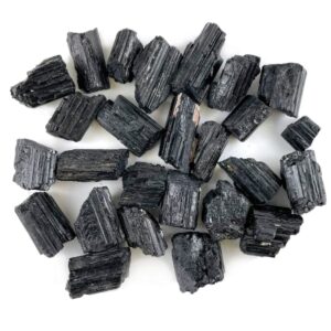 1 Pound Black Tourmaline – Raw Crystal Pieces for Jewelry, Reiki