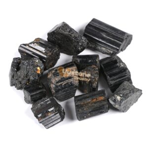 100 Grams Raw Black Tourmaline Rough Stone Specimen Collection Pocket Worry Healing Crystal Reiki