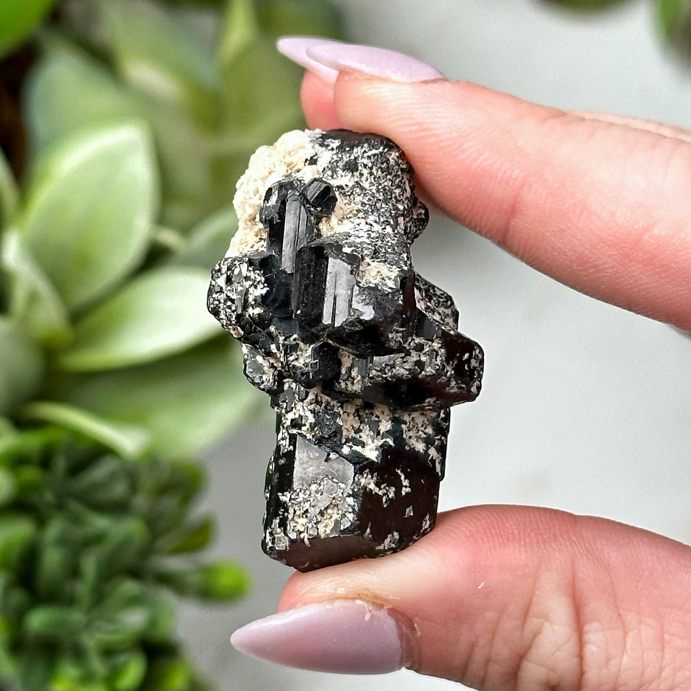 Black Tourmaline | 18g | - #4 (raw Crystal Specimen, Root Chakra, Healing Stone, Grounding) Black Tourmaline | 18g | - #4 (raw Crystal Specimen, Root Chakra, Healing Stone, Grounding)