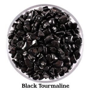 Black Tourmaline Chip Stones, Schorl Mini Crystals, Protection And Altar Ritual Gem
