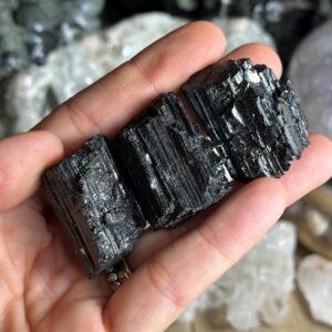 Raw Black Tourmaline Chunk, Schorl Crystal