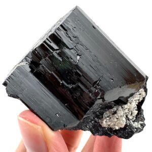 Black Tourmaline Cluster | Namibian Raw Schorl Crystal, Protection Stone