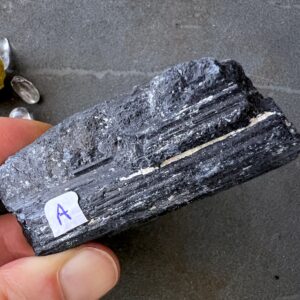 Raw Black Tourmaline Crystal Chunks you choose the untreated, natural Schorl Rock