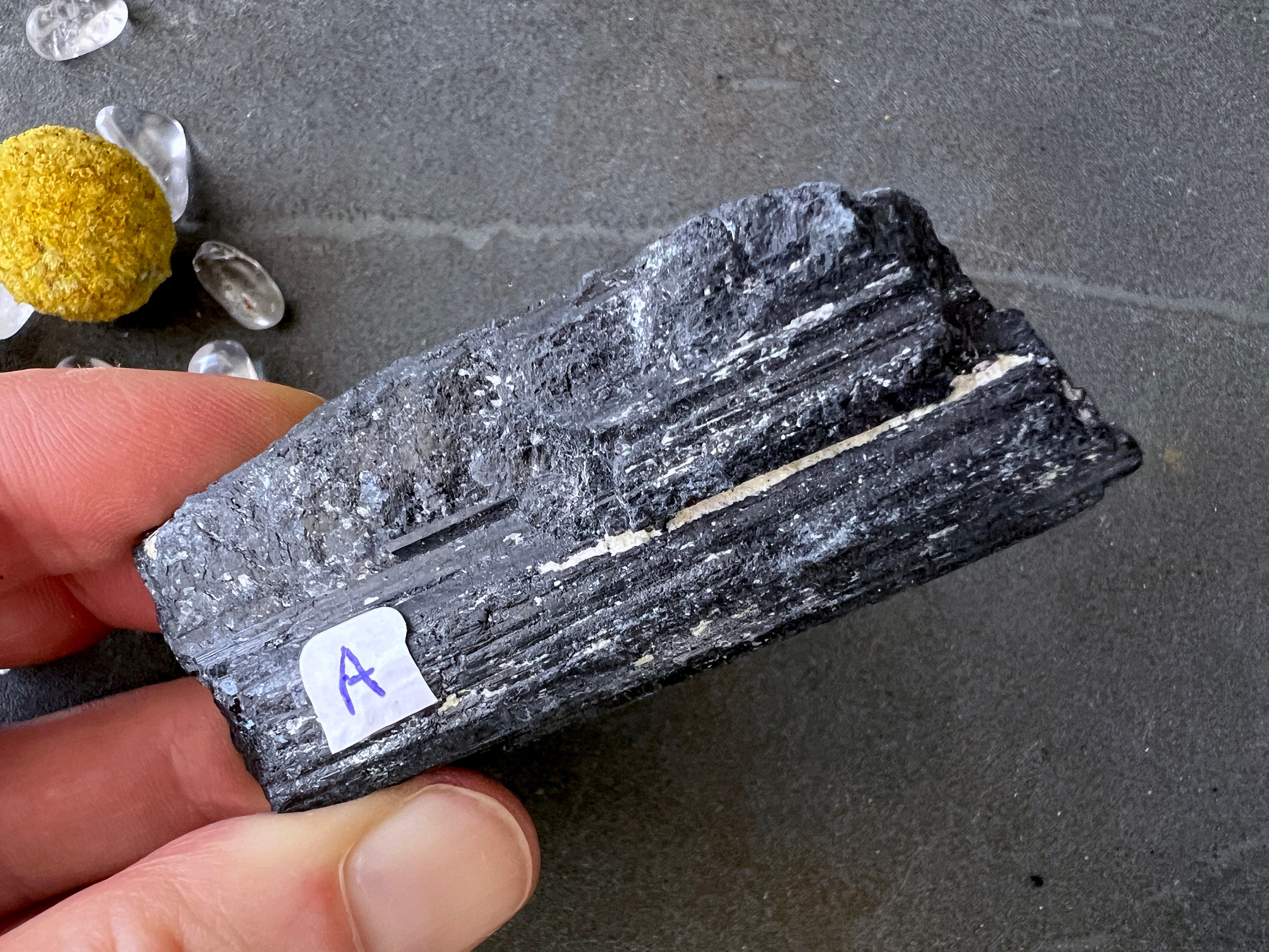 Raw Black Tourmaline Crystal Chunks You Choose The Untreated, Natural Schorl Rock