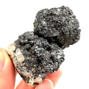 Raw Black Tourmaline Crystal Cluster | Namibia Protection Stone