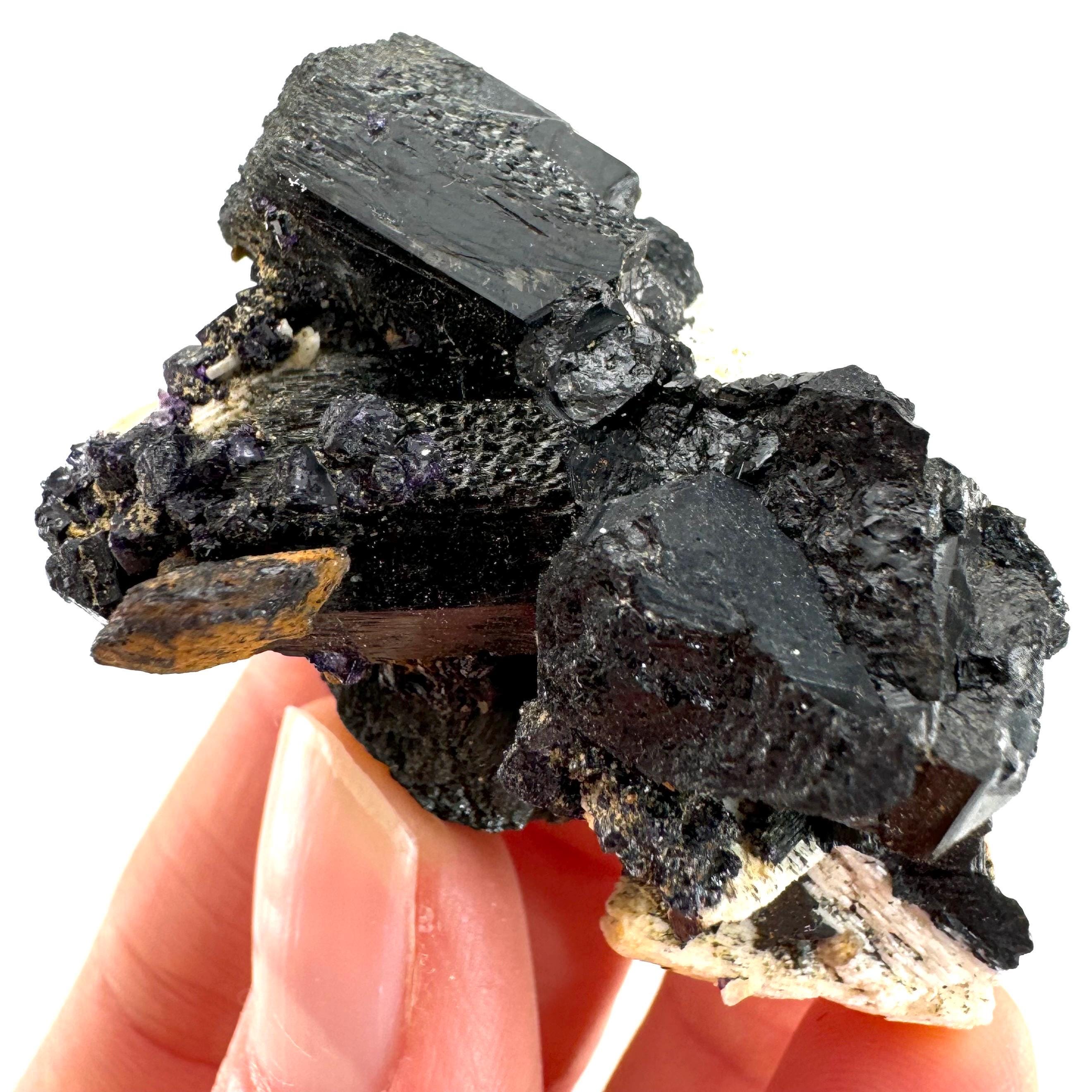 Raw Black Tourmaline Crystal Cluster | Namibia Protection Stone Raw Black Tourmaline Crystal Cluster | Namibia Protection Stone