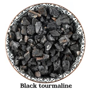 Black Tourmaline Raw Stones, Schorl Shield Crystal, Altar Ritual And Protection Gem