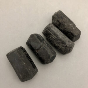 Natural Double Terminated Black Tourmaline Specimen Meditation Grounding Centering Earth Star Chakra Empath Protection Metaphysical Stone