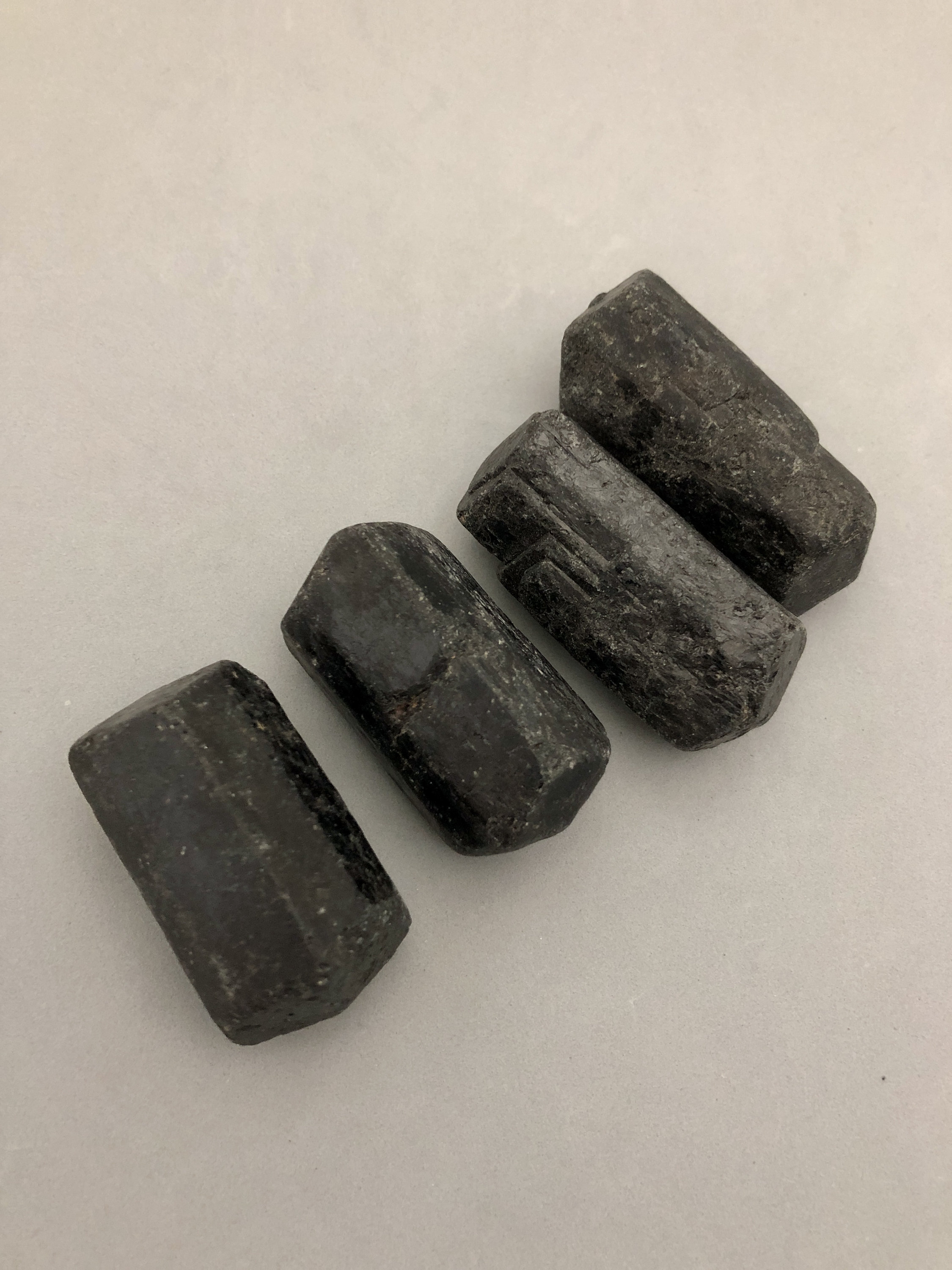 Natural Double Terminated Black Tourmaline Specimen Meditation Grounding Centering Earth Star Chakra Empath Protection Metaphysical Stone