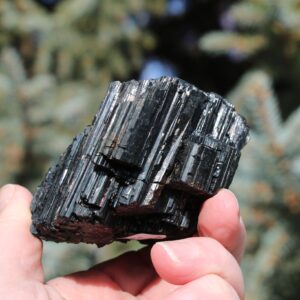 Black Tourmaline Raw Piece #h