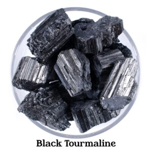 Raw Black Tourmaline Stone, Emf Protection Shield, Root Chakra Specimen