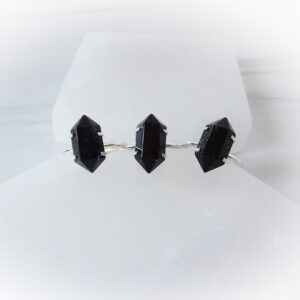 Gemstone Point Ring • Black Tourmaline Sterling Silver Point Ring